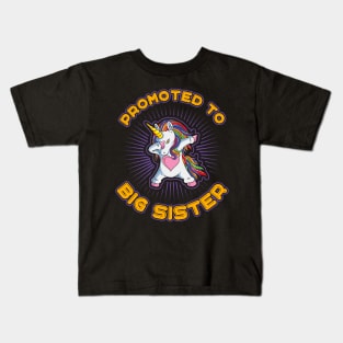 Promoted to Big Sister Unicorn Kids T-Shirt